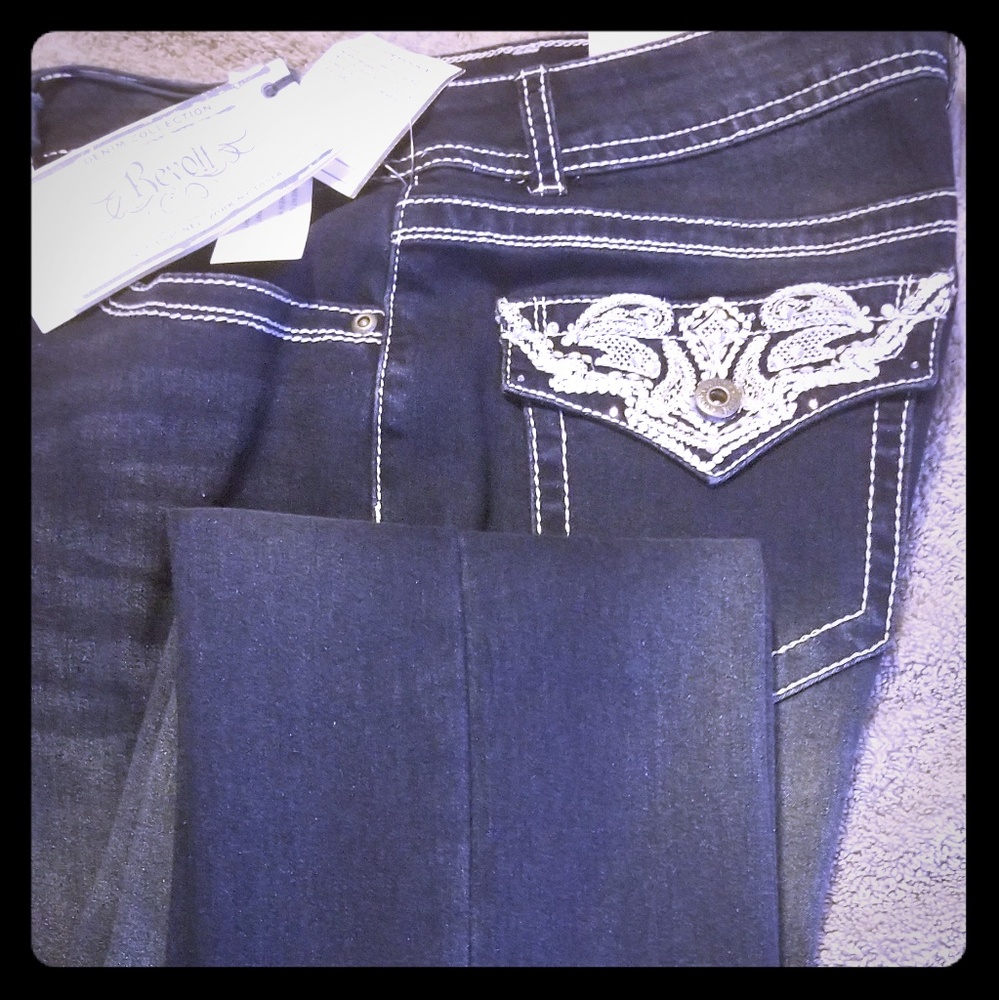 Boot cut blue jeans